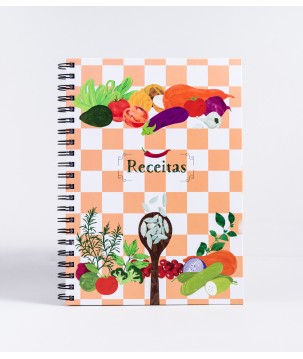 Caderno de Receitas Aquarela