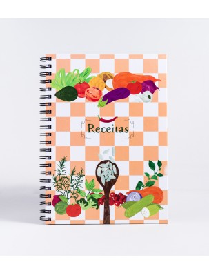 Caderno de Receitas Aquarela