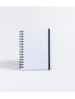 Caderno  Listrado Cinza - M